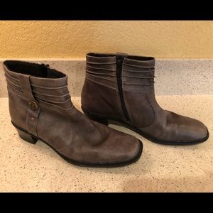 Size 37 grey Rieker ankle booties
